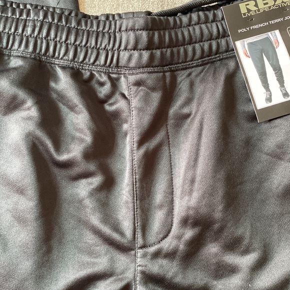 RBX Poly French Terry Black Jogger Size XXL. NWT. - Picture 8 of 11